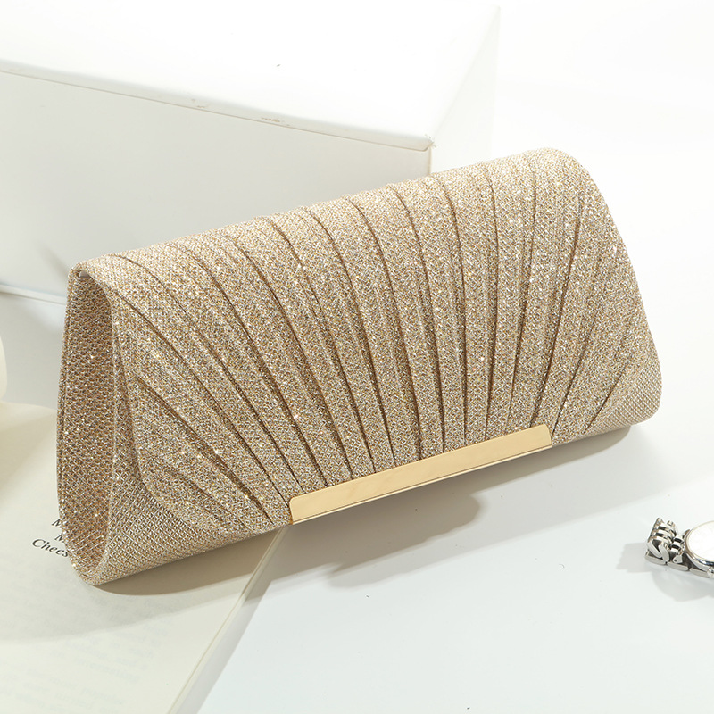 Flap Bag Envelope - Блестящая вечерняя сумочка с узором в