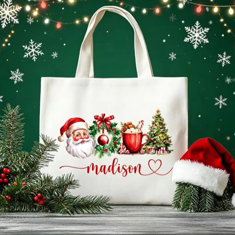 Women Bags Company - Большая холщовая сумка-тоут с персонализированным дизайном
