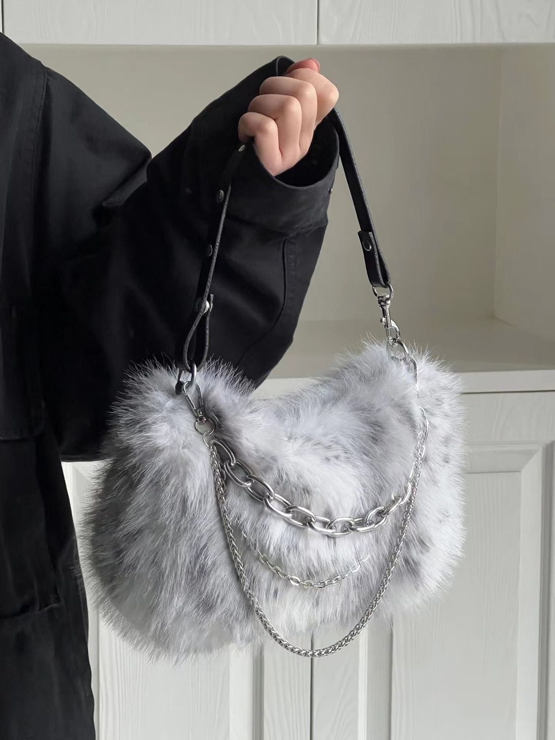 Women Bags Grey - Винтажная Женская сумочка JIAERDI Y2K, осенняя