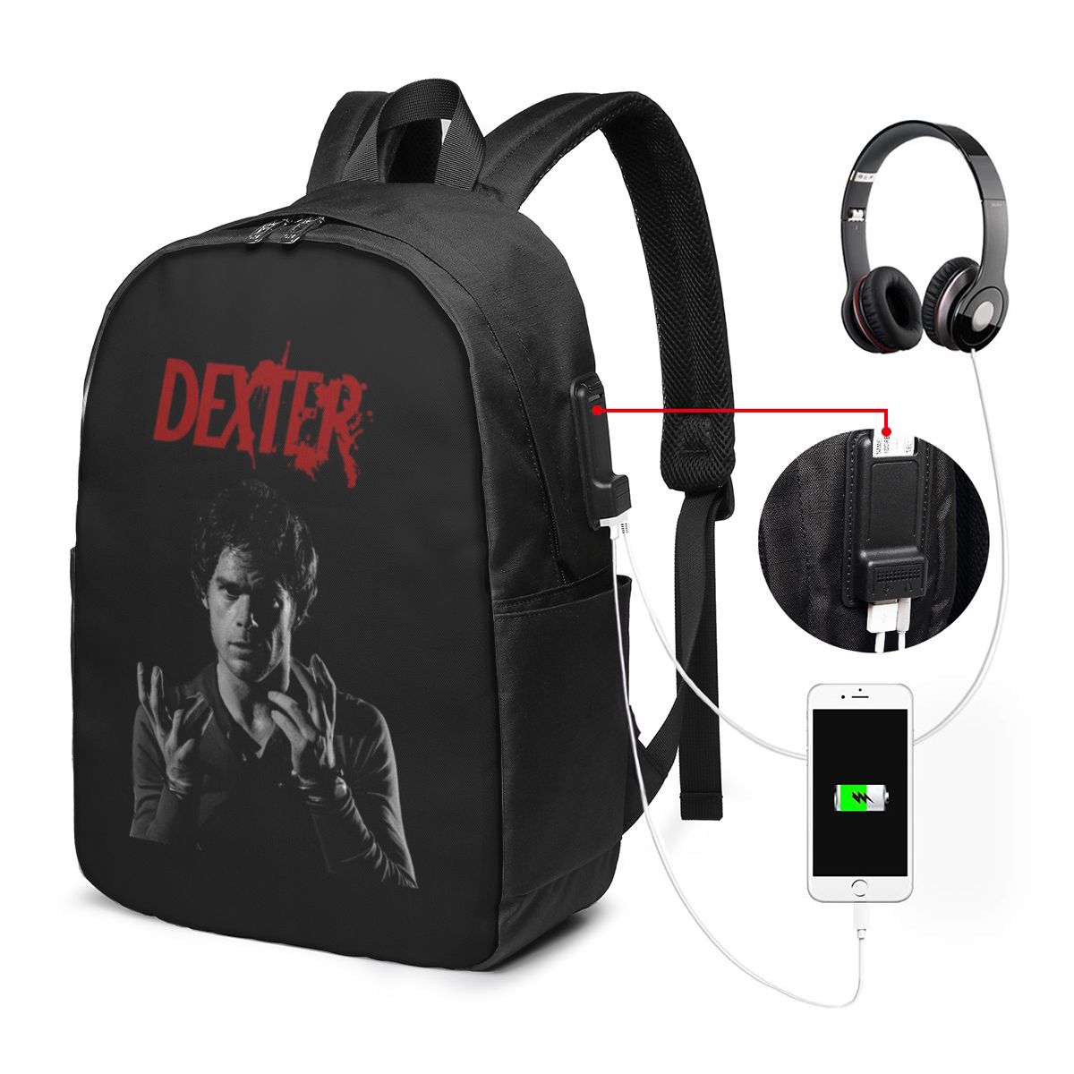 Women'S Bag - Рюкзак для ноутбука Movie Dexter Morgan,