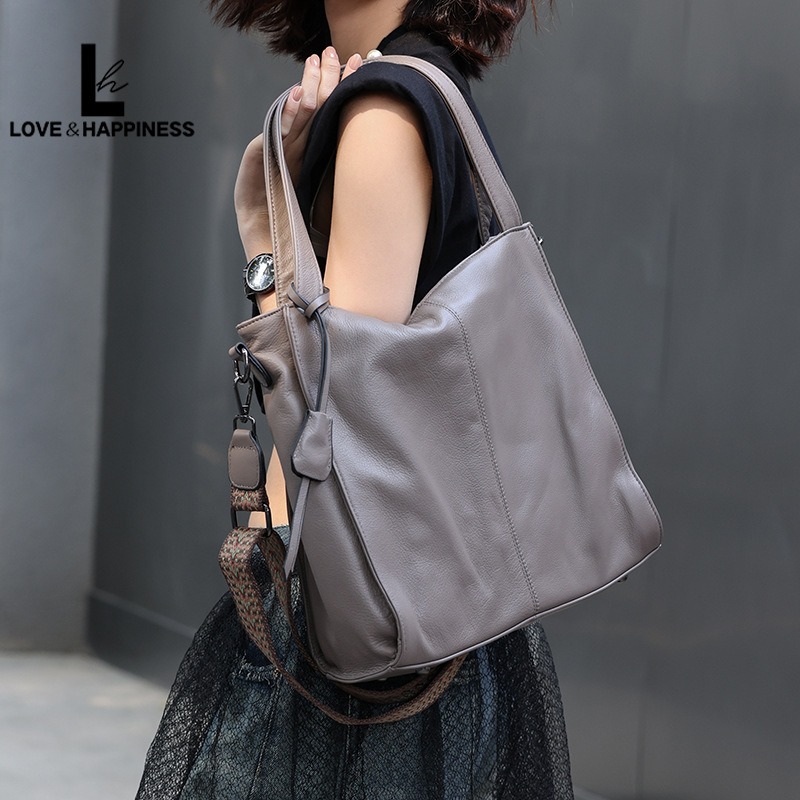 Women Bags Grey - Nesitu Highend A4, черная, серая, фиолетовая,