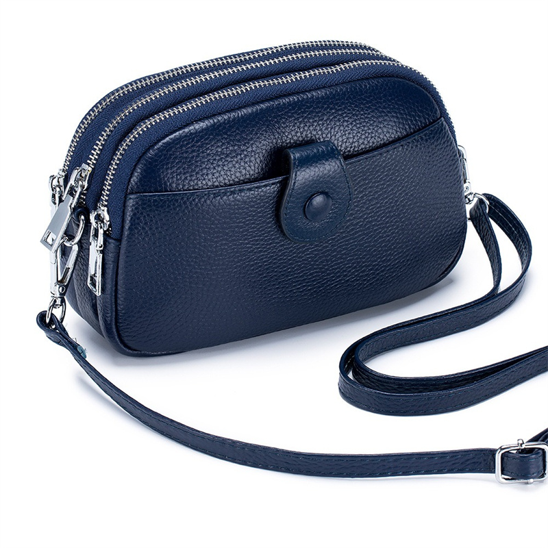 Women Bags Grey - Женская сумка-мессенджер из натуральной кожи, фиолетовая,
