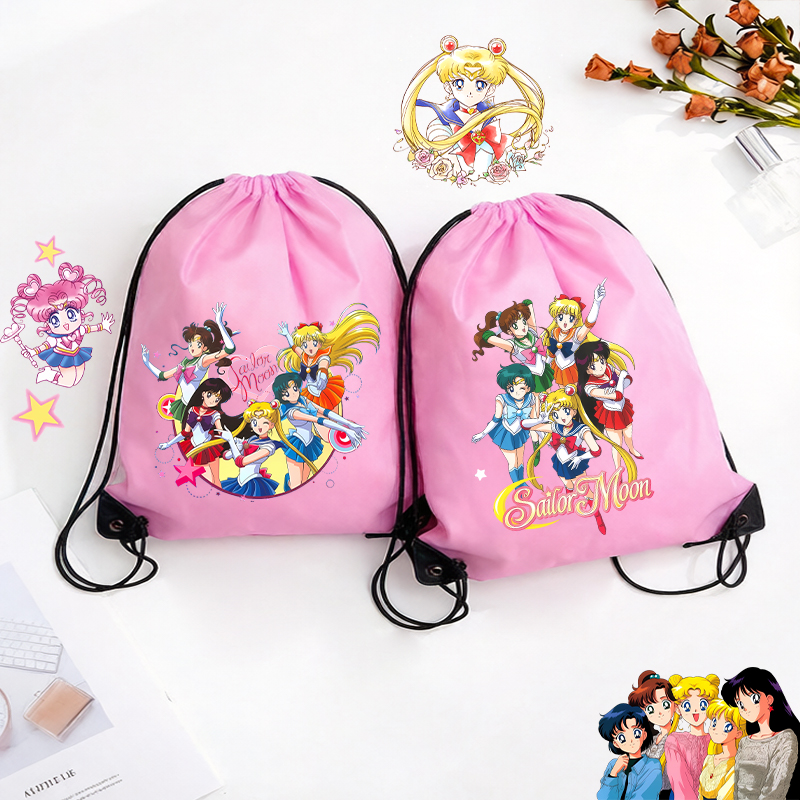 Women'S Vogue Bags - Сумка-мешок на шнурке Sailor Moon для