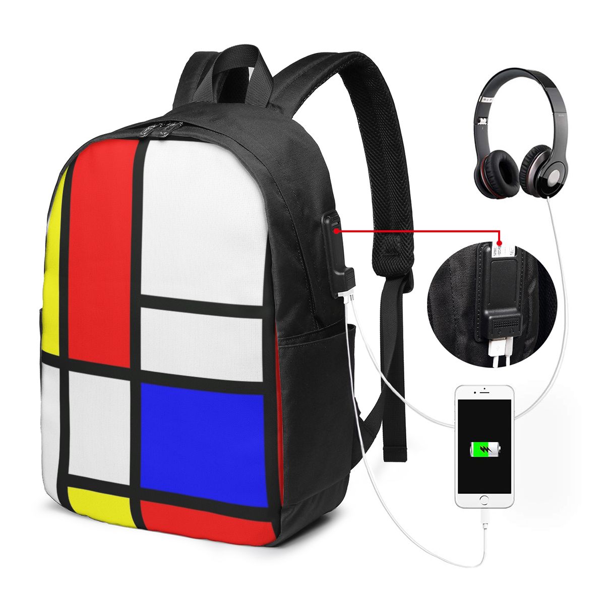 Рюкзак Piet Mondrian Compositi – обзор и цена Women'S Bag