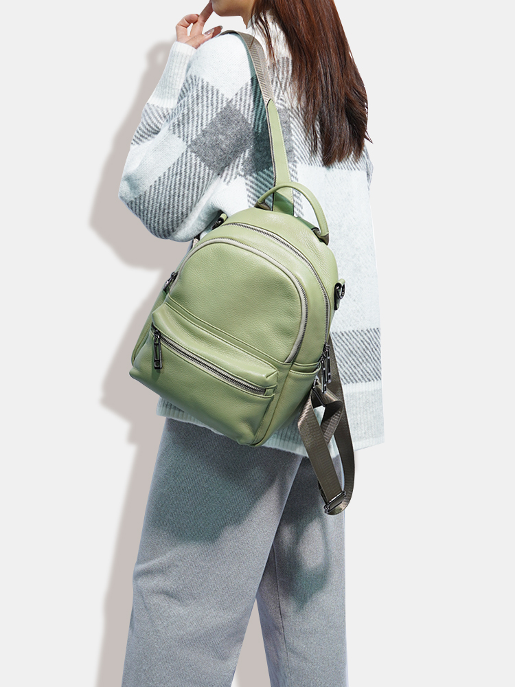 Рюкзак Zency женский кожаный,  – обзор и цена Women Bags Grey