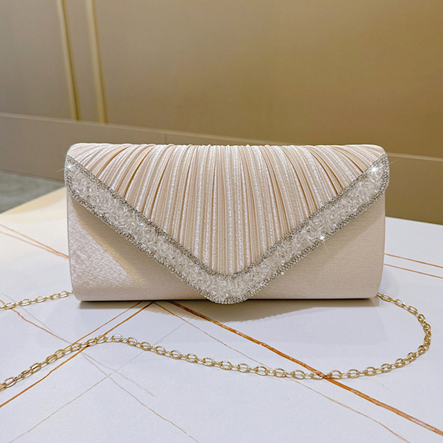 Модный атласный плиссированный – обзор и цена Flap Bag Envelope