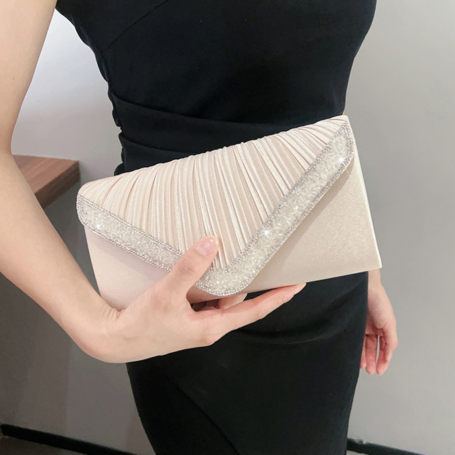 Модный атласный плиссированный – обзор и цена Flap Bag Envelope